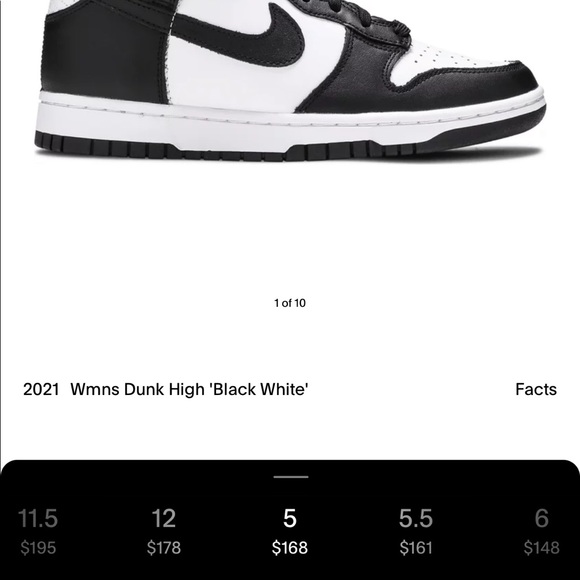 Nike “Wmns dunk high” in black and white - Picture 2 of 8
